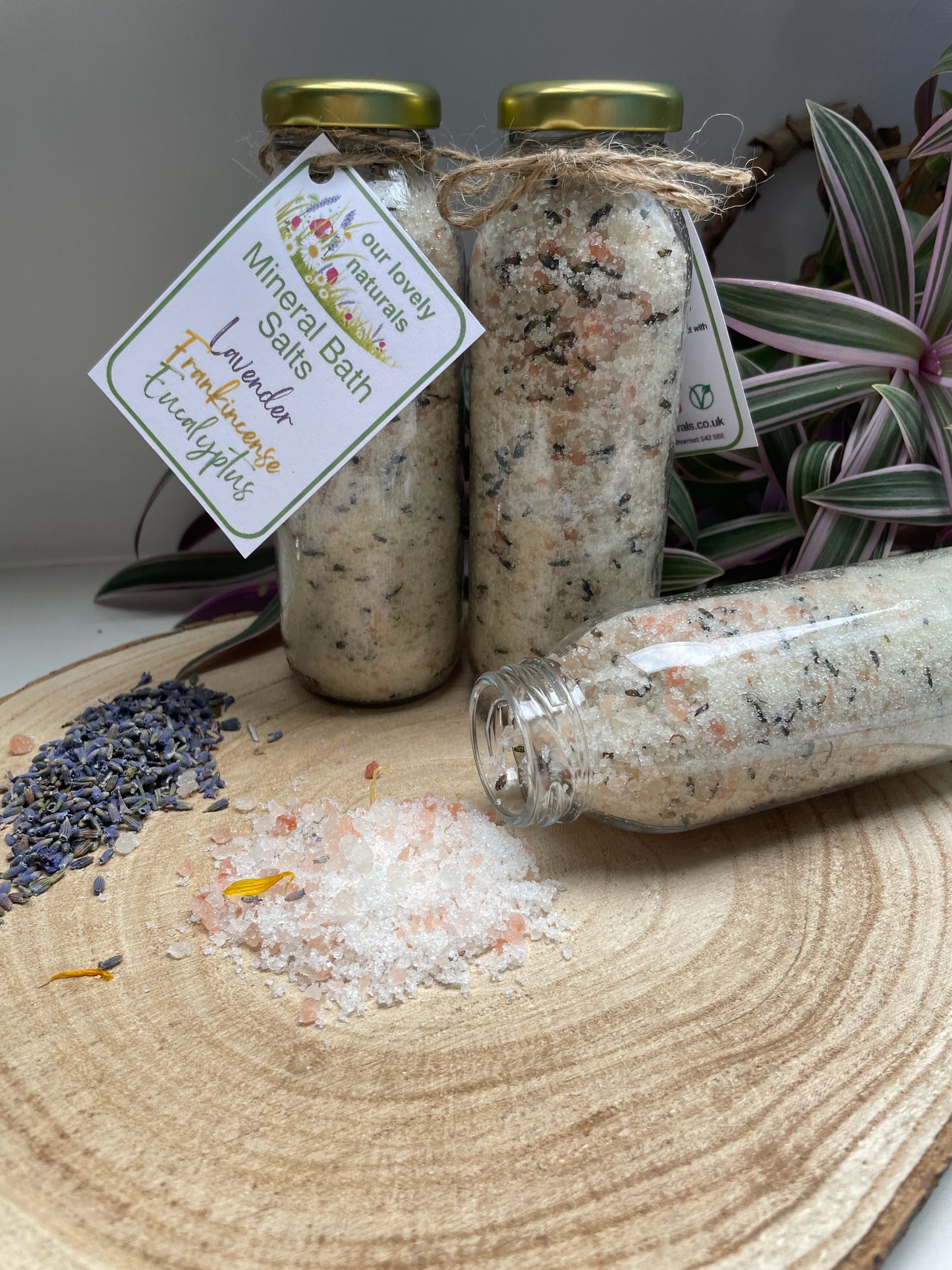 Lavender Frankincense & Eucalyptus Mineral Bath Salts